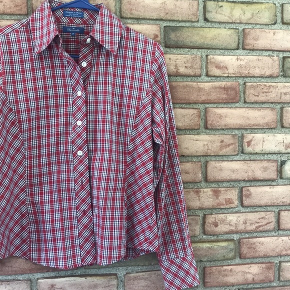 Facaonnable, M, plaid, button down - Picture 4 of 7